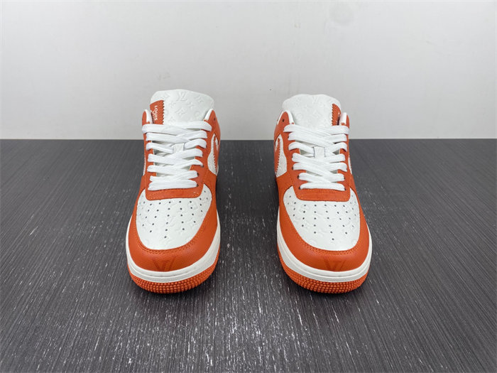 Luis Vitton Nike Air Force 1 Low By Virgil Abloh White Orange