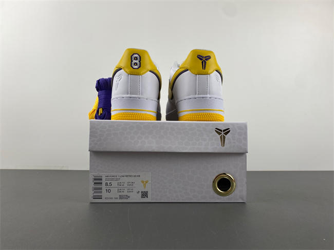 Nike Air Force 1 Low Retro QS Kobe Bryant Lakers Home FZ1151-100